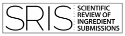 Scientific Review of Ingredient Submissions (SRIS) text logo in black font.